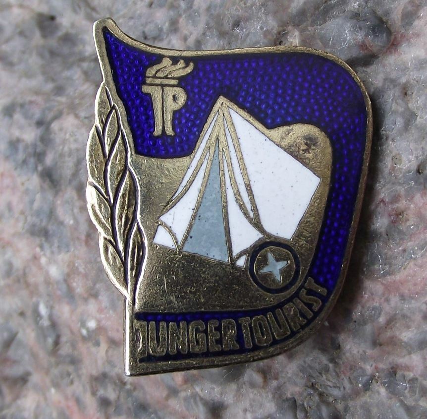 Vintage Thalmann Pioneer Youth Movement Young Tourist Camping Tent DDR Pin Badge - Badgecrazy