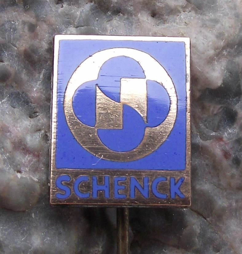 Vintage Schenck Weighing Feeding Screening Technologies Engineering Pin Badge - Badgecrazy
