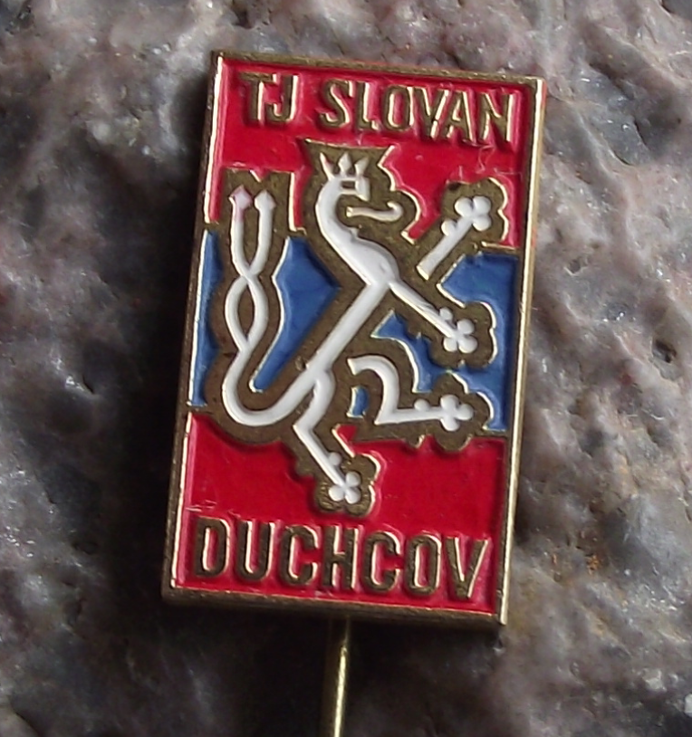 Antique 1950s TJ Slovan Duchcov Czechoslovakia Soccer Football Club Pin Badge - Badgecrazy