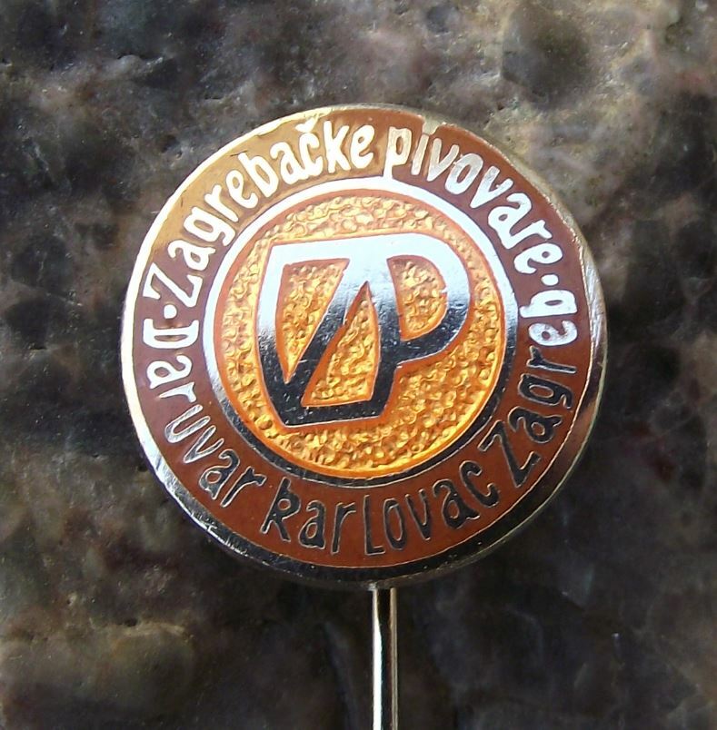 Antique Pivovara Brewery Daruvar Zagreb Croatia Lager Beer Pin Badge - Badgecrazy