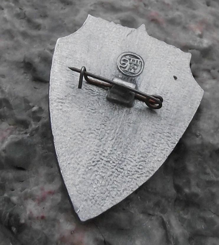 1977 Soviet Union Militia Red Guard 60th Anniversary Shield Pin Badge - Badgecrazy