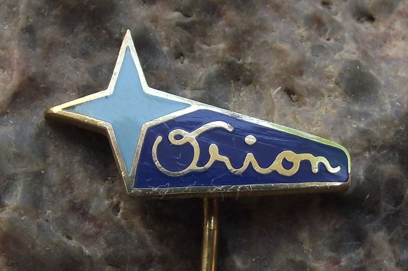 Antique Orion Star Czech Chocolate Bar Sweet Confectioner Company Pin Badge - Badgecrazy