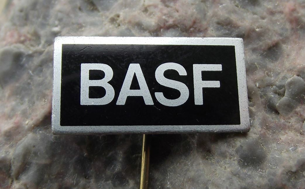 BASF German Vintage Computer Mainframe Consumer Electronics Technology Pin Badge - Badgecrazy