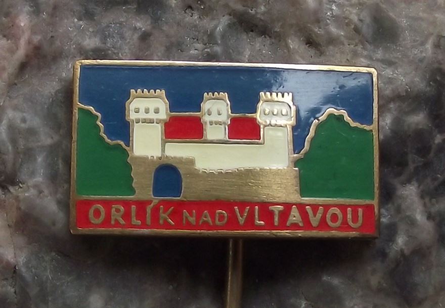Orlik Czech Gothic Castle Palace Chateau Czech Tourist Souvenier Sight Pin Badge - Badgecrazy