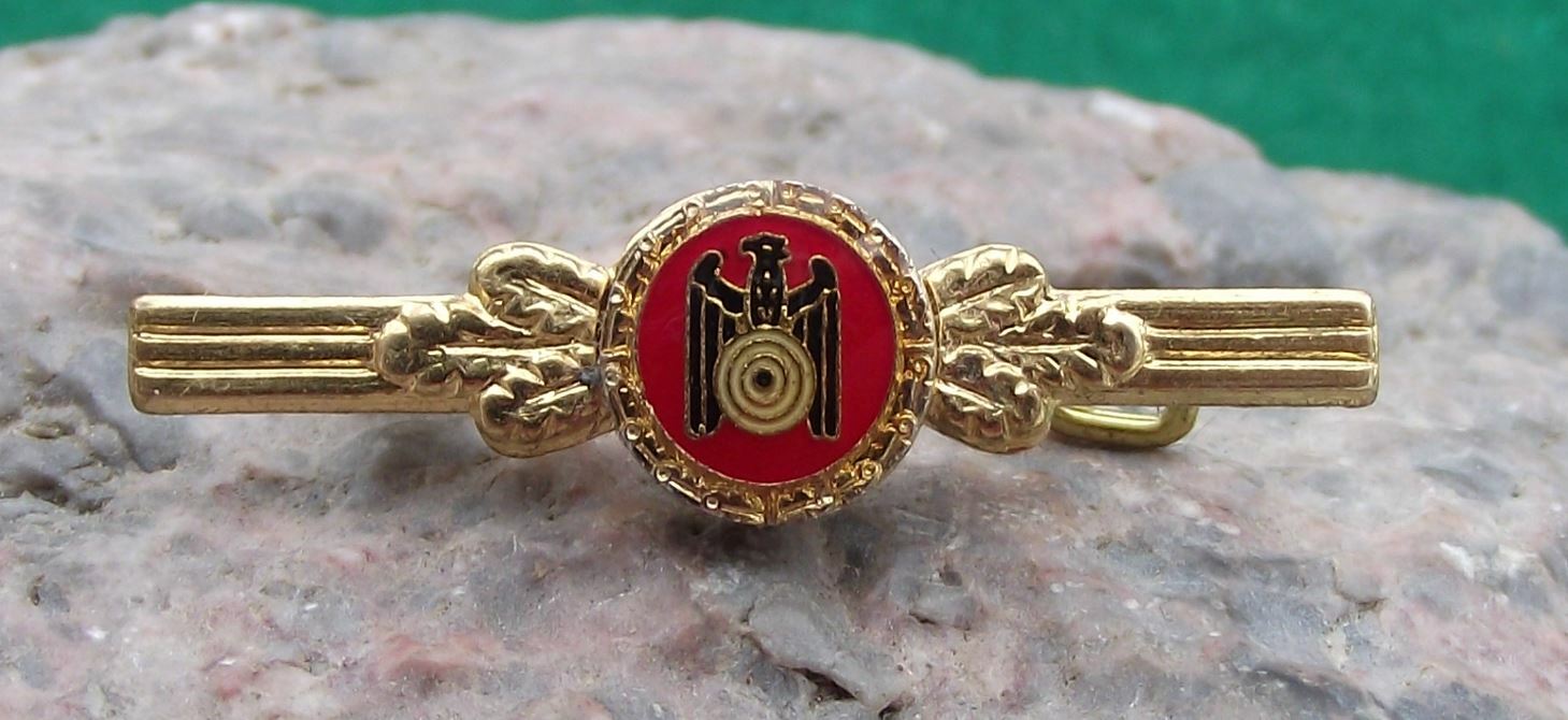 Vintage German Gun Shooting Defence Association Eagle Target Brooch Pin Badge - Badgecrazy