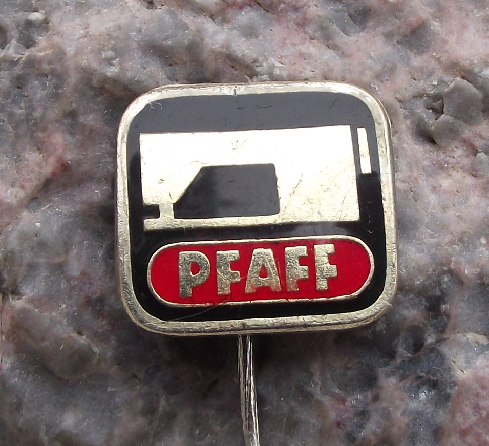 Vintage Pfaff Sewing Machines Instruments German Engineering Company Pin Badge - Badgecrazy