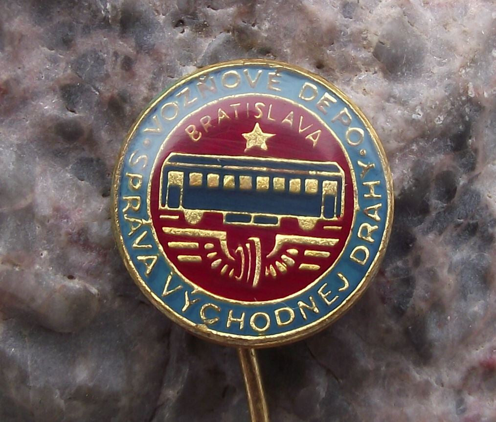 Vintage Czechoslovakia CSD Bratislava Carriage Works Fitters Pin Badge - Badgecrazy