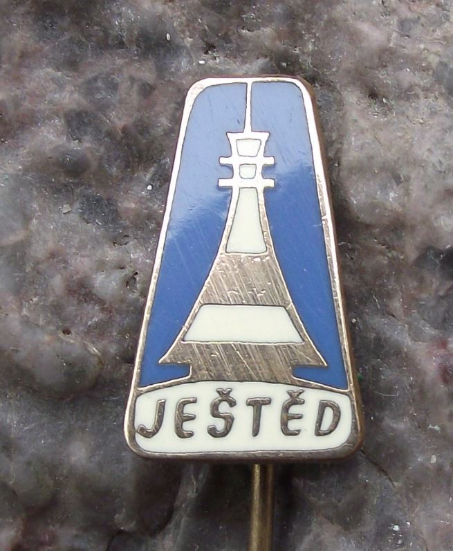 Jested Liberec Czech Mountain 1012m Alpine TV Mast Hotel Tourist Pin Badge - Badgecrazy