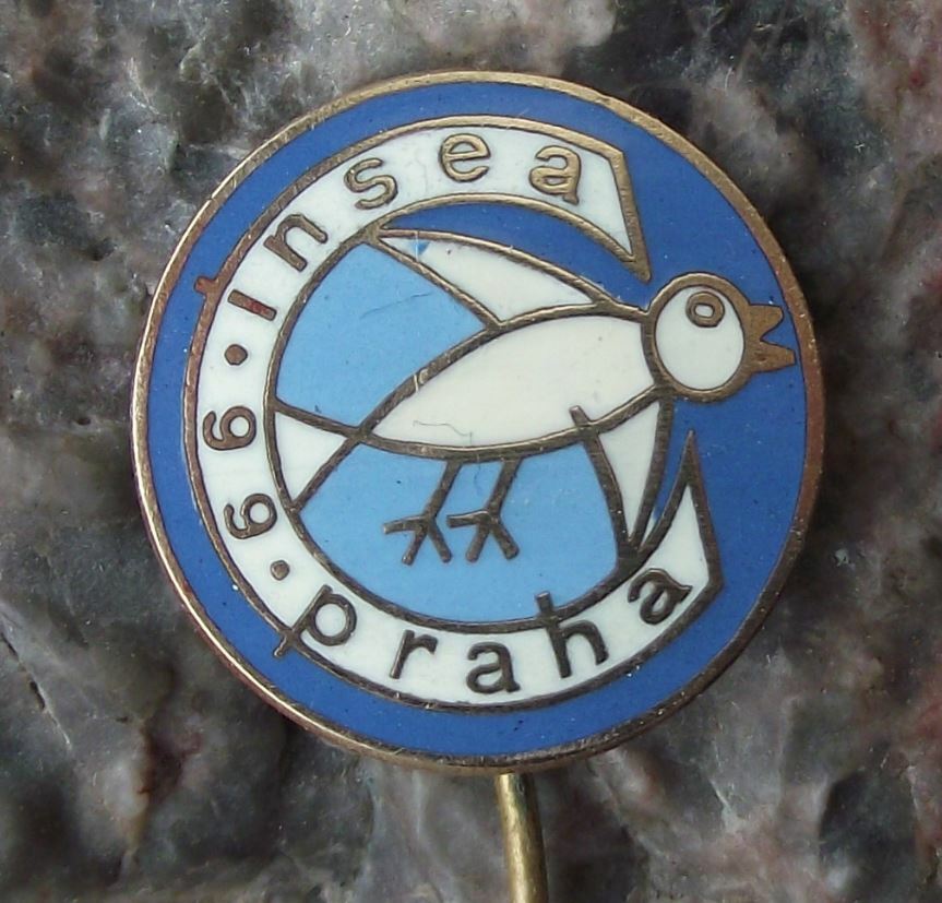 1966 INSEA World Congress Prague Czechoslovakia Education through Art Pin Badge - Badgecrazy