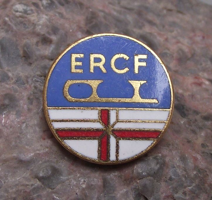 ERCF Eis Rollsport Club Furstenfelbruck Roller & Ice Skating Skate Pin Badge - Badgecrazy
