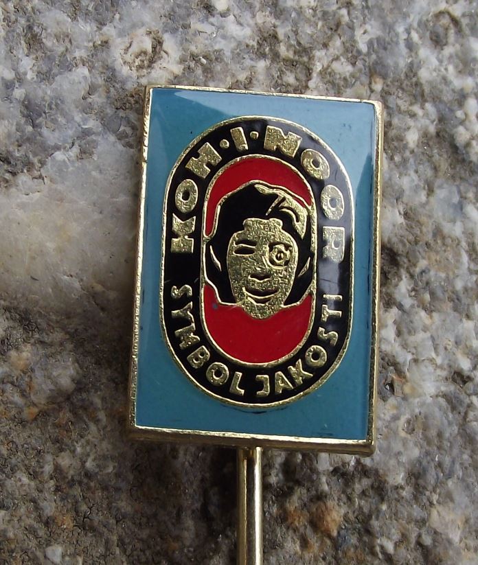 Vintage Koh-i-noor Koh I Nor Button Fasteners Czechoslovakia Company Pin Badge - Badgecrazy