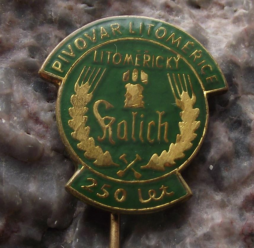 1970 Pivovar Litomerice Czechoslovakia Beer Lager 250th Anniversary Pin Badge - Badgecrazy