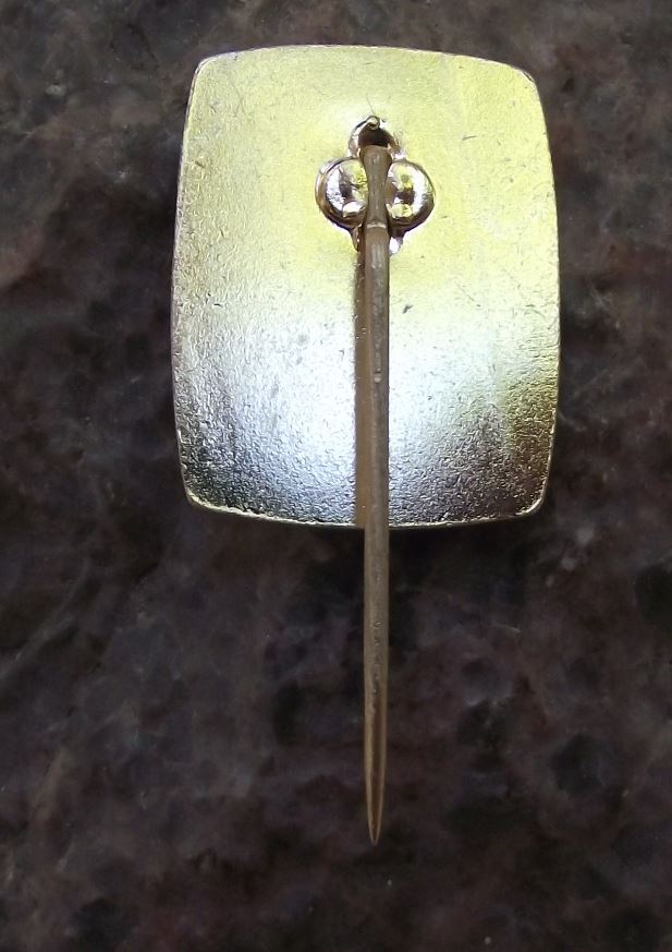 1976 National Czech Mining Miners Energy Workers Day Crossed Hammers Pin Badge - Badgecrazy
