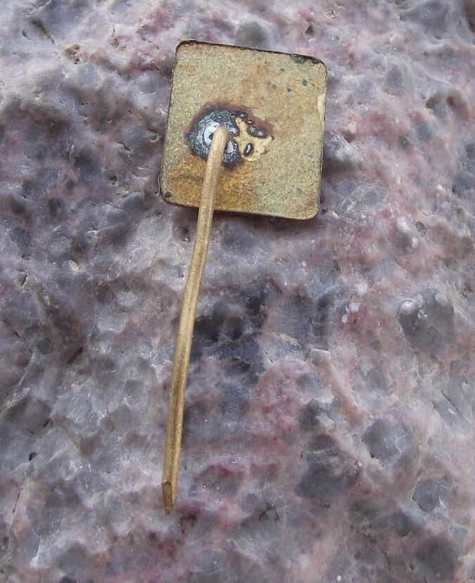 Vintage Czechoslovakia Railway CSD Track laying Company Bratislava Pin Badge - Badgecrazy