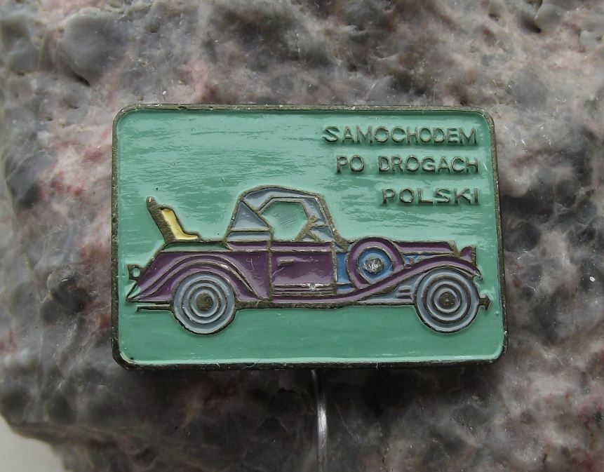 Antique Poland Veteran Vintage Cars Polish Road Driving Series Pin Badge - Badgecrazy
