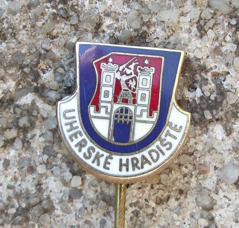 Uherske Hradiste Heraldic Crest Czech Republiic Coat of Arms Shield Pin Badge - Badgecrazy