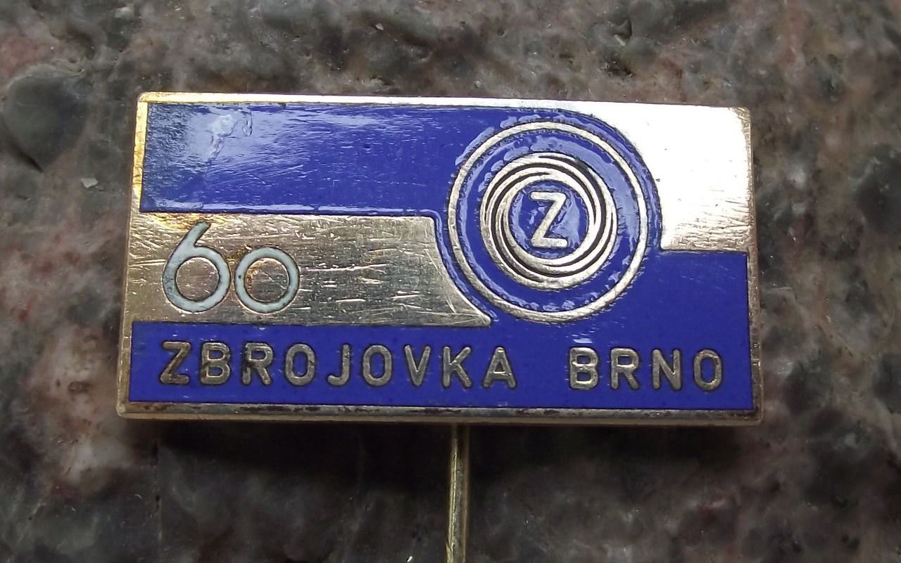 1978 CZ Czechoslovak Weapons Jan Sverma Gun Factory 60th Anniversary Pin Badge - Badgecrazy