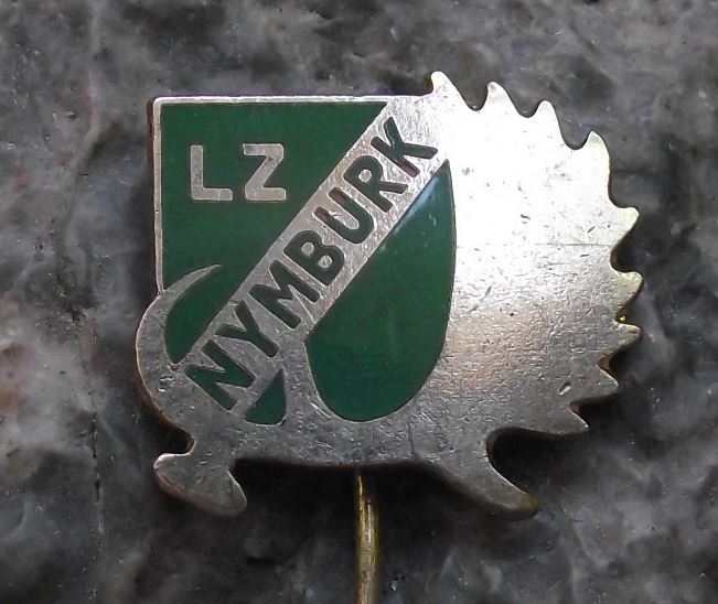 Antique LZ Nymburk Hunter Association Union Members Golden Stag Antler Pin Badge - Badgecrazy