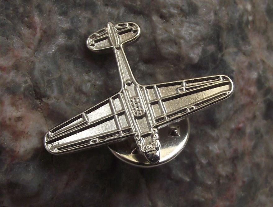 Hawker Hurricane WW2 Battle of British RAF Fighter Aircraft Plane Tie Pin Badge - Badgecrazy