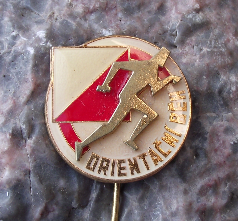Vintage Czech Orienteering Association Racing Running Sports Pin Badge - Badgecrazy