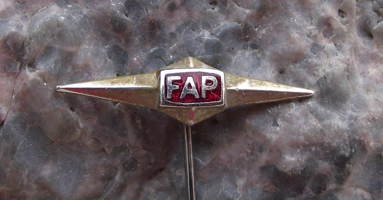 Vintage FAP Serbian Military Vehicles Fabrika automobila Priboj Army Pin Badge - Badgecrazy