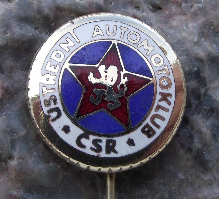 Antique Czechoslovakia CSSR AMK Automotoklub AAA Association Car Club Pin Badge - Badgecrazy
