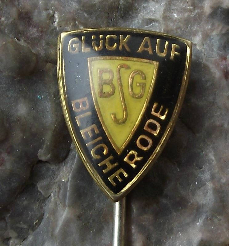 Antique BSG SV Gluckauf Bleicherode German Football Sports Pin Badge - Badgecrazy
