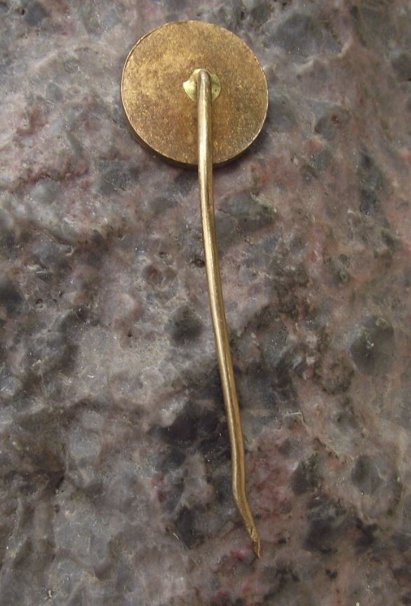 Piestany Man Breaking Walking Stick Crutch Healing Spa Slovakia Pin Badge - Badgecrazy