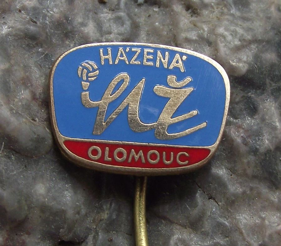 Antique Olomouc Czechoslovakia Handball Club Team Hazena Ball Sport Pin Badge - Badgecrazy