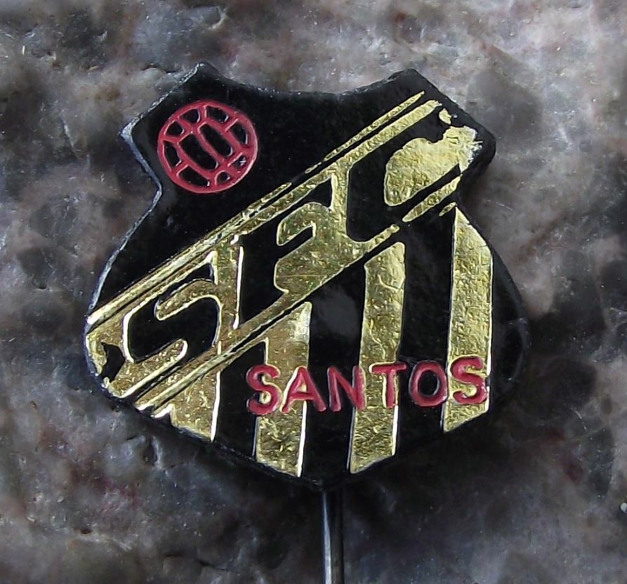 Santos Football Club Futebol Clube Brazil Brasil Pele Belmiro Soccer Pin Badge - Badgecrazy