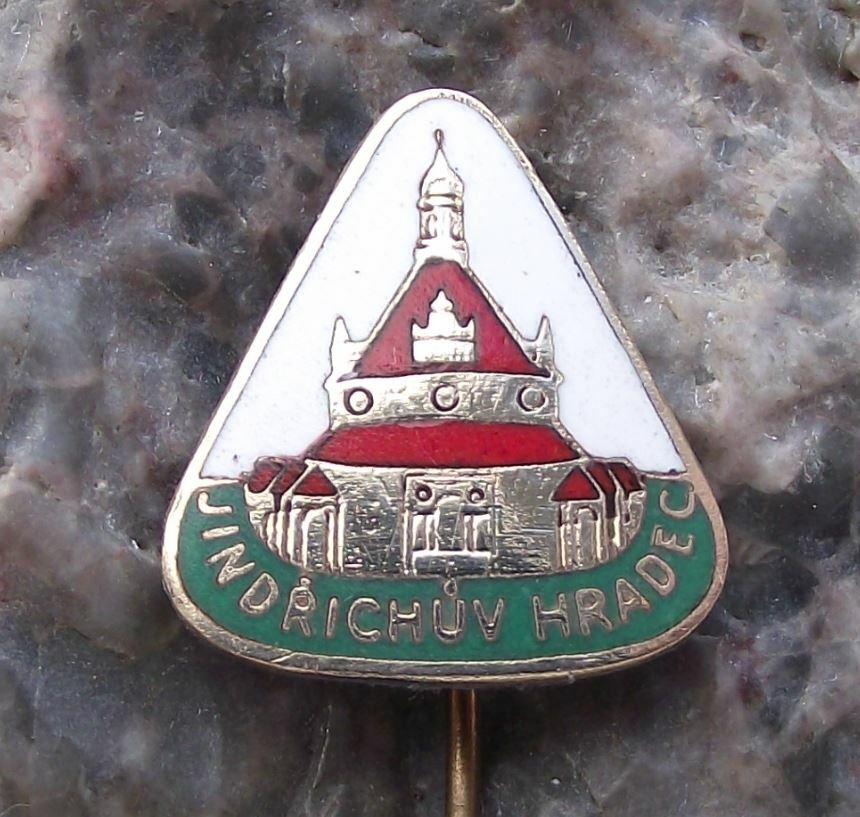 Vintage Jindrichuv Hradec Palace Castle Czech Travel Tourist Souvenier Pin Badge - Badgecrazy