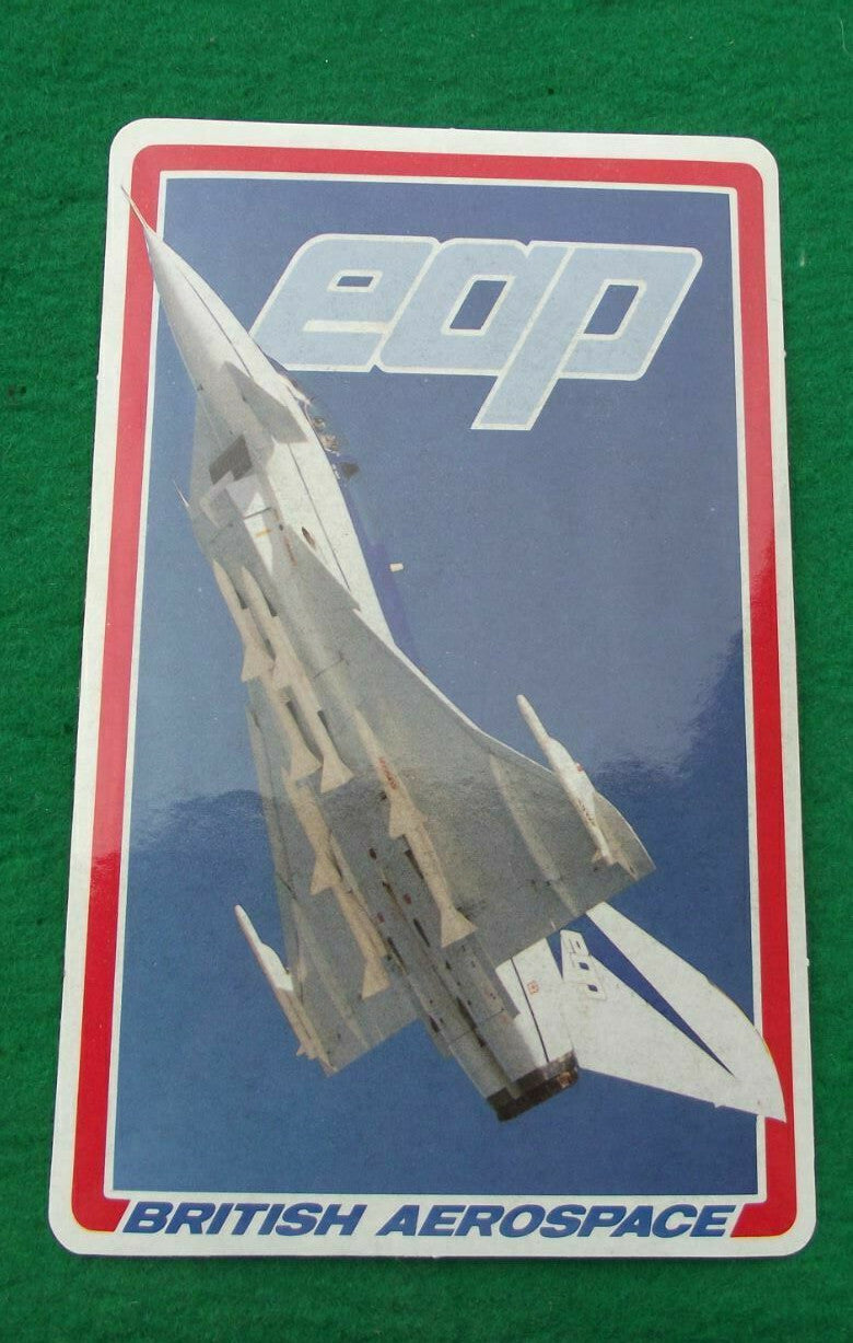 1986 British Aerospace EAP Experimental Aircraft Programme Sticker Decal - Badgecrazy