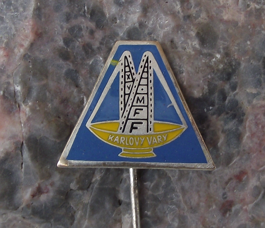 1966 MFF Karlovy Vary 15th Czech International Film Festival Award Pin Badge - Badgecrazy
