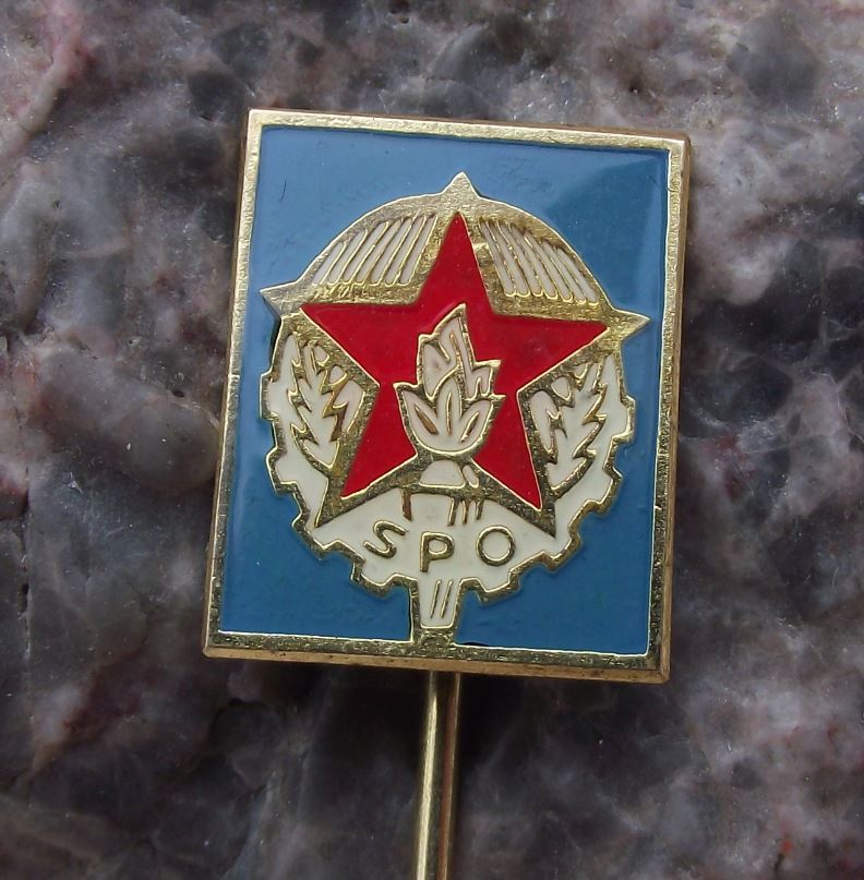 Antique SPO Slovakia Fire Fighters Union Fireman Emergency Services Pin Badge - Badgecrazy