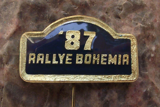 1987 Skoda Bohemia Rallye Rally Car Race Motorsport Czech Motor Racing Pin Badge - Badgecrazy