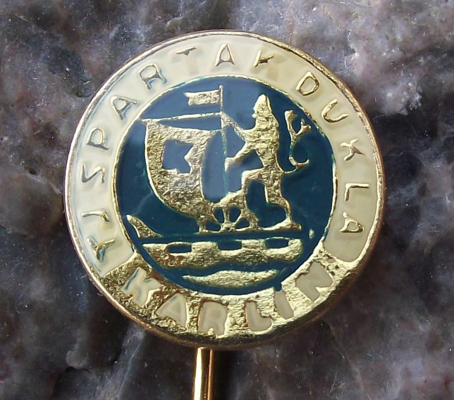 Antique TJ Spartak Dukla Karlin Praha Prague Czech Football Club Fan Pin Badge - Badgecrazy