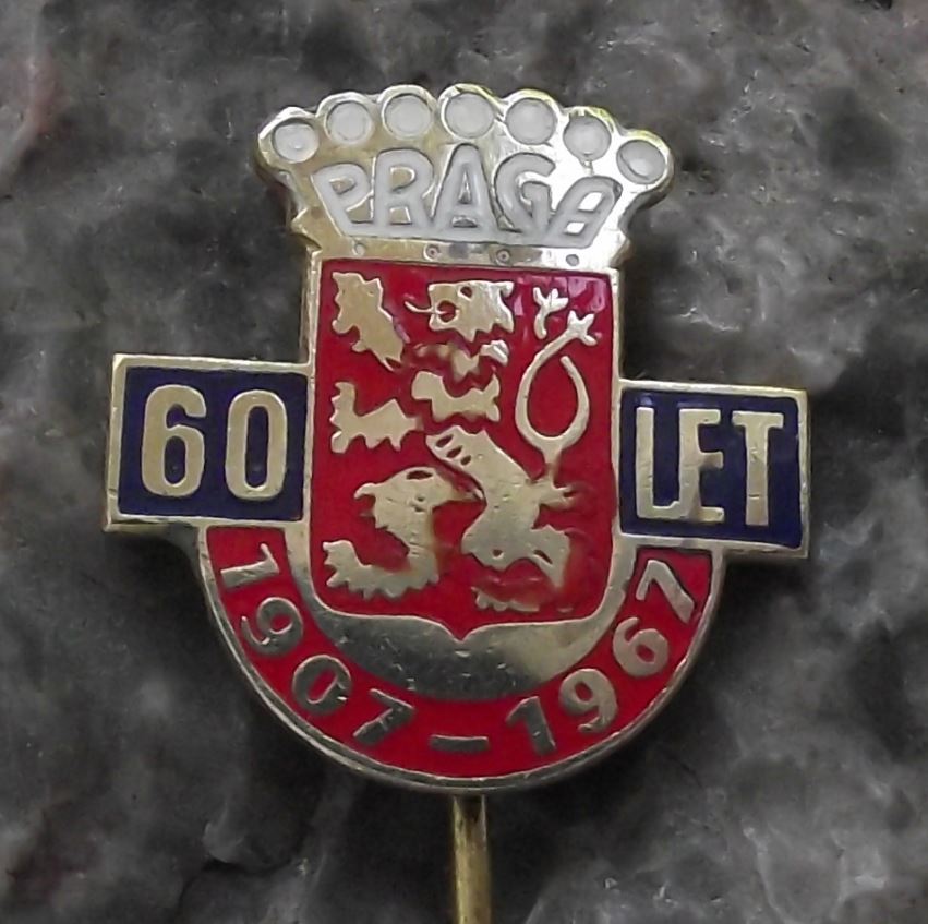 1967 Praga Czech Car Bus & Truck Panzer Tank Firm 60th Anniversary Pin Badge - Badgecrazy