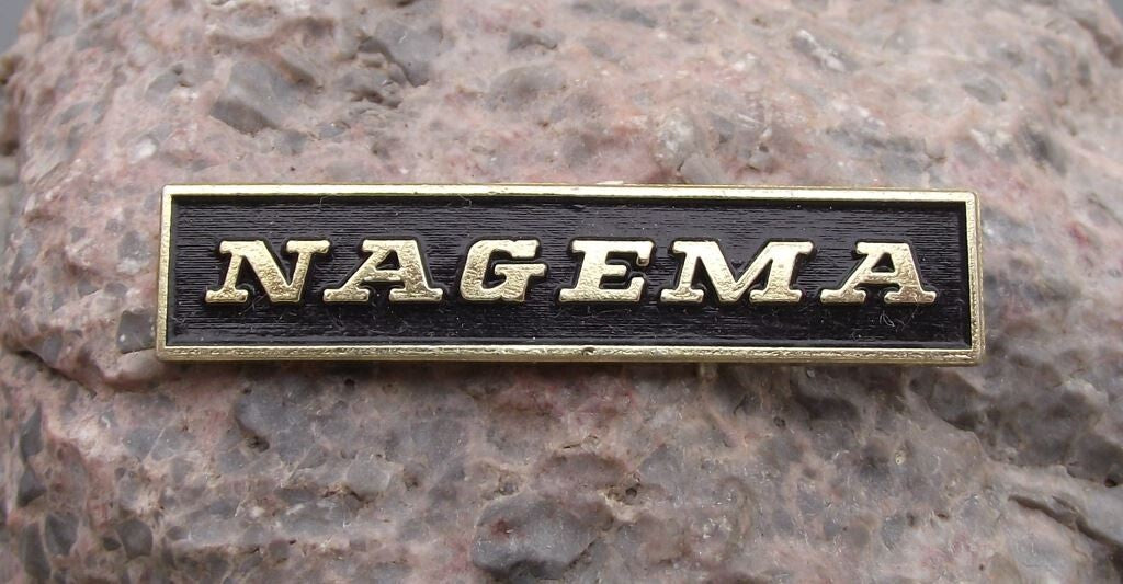 Vintage Nagema East German Engineering Packeting Machinery Factory Pin Badge - Badgecrazy