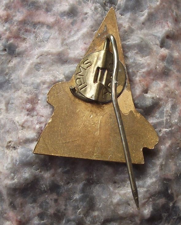 Antique Vointa Cup Four 4 Man Bobsleigh Sled Bobsled Winter Sports Pin Badge - Badgecrazy