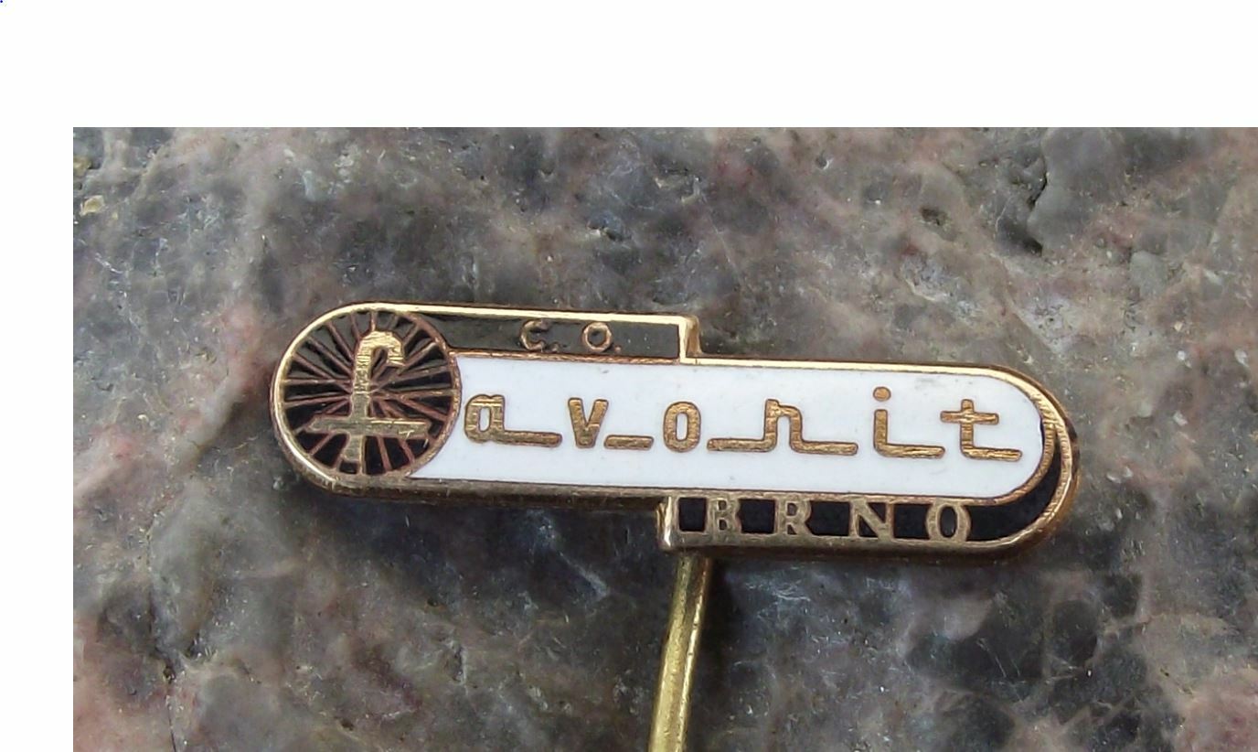 Antique Favorit Brno Bike Racing Touring Bicycles Bike Maker Cycling Pin Badge - Badgecrazy