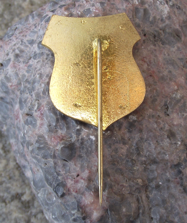 1981 Pivovar Krusovice Brewery Czech Lager Beer Centenary 100 years Pin Badge - Badgecrazy