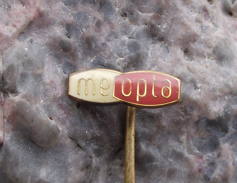 Vintage Meopta Czech Stereo TLR & Spy Camera Company Advertising Logo Pin Badge - Badgecrazy