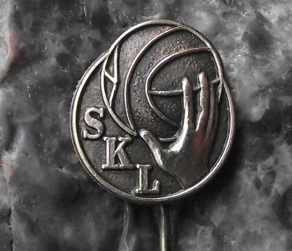 Vintage Finland Basketball Federation SKL Association Members Pin Badge - Badgecrazy