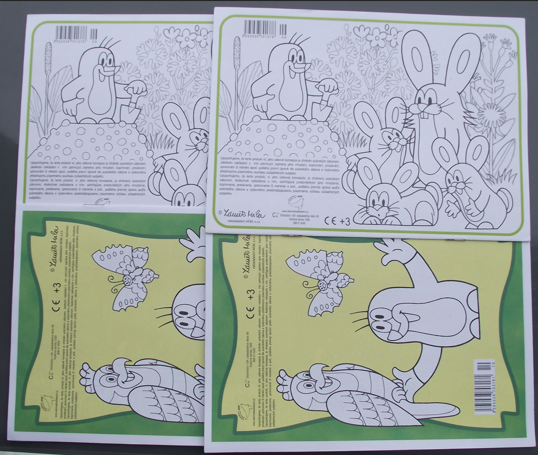 Krtek Mole Maulwurf Czech Childrens Cartoon Character Colouring Book Set 4 Books - Badgecrazy