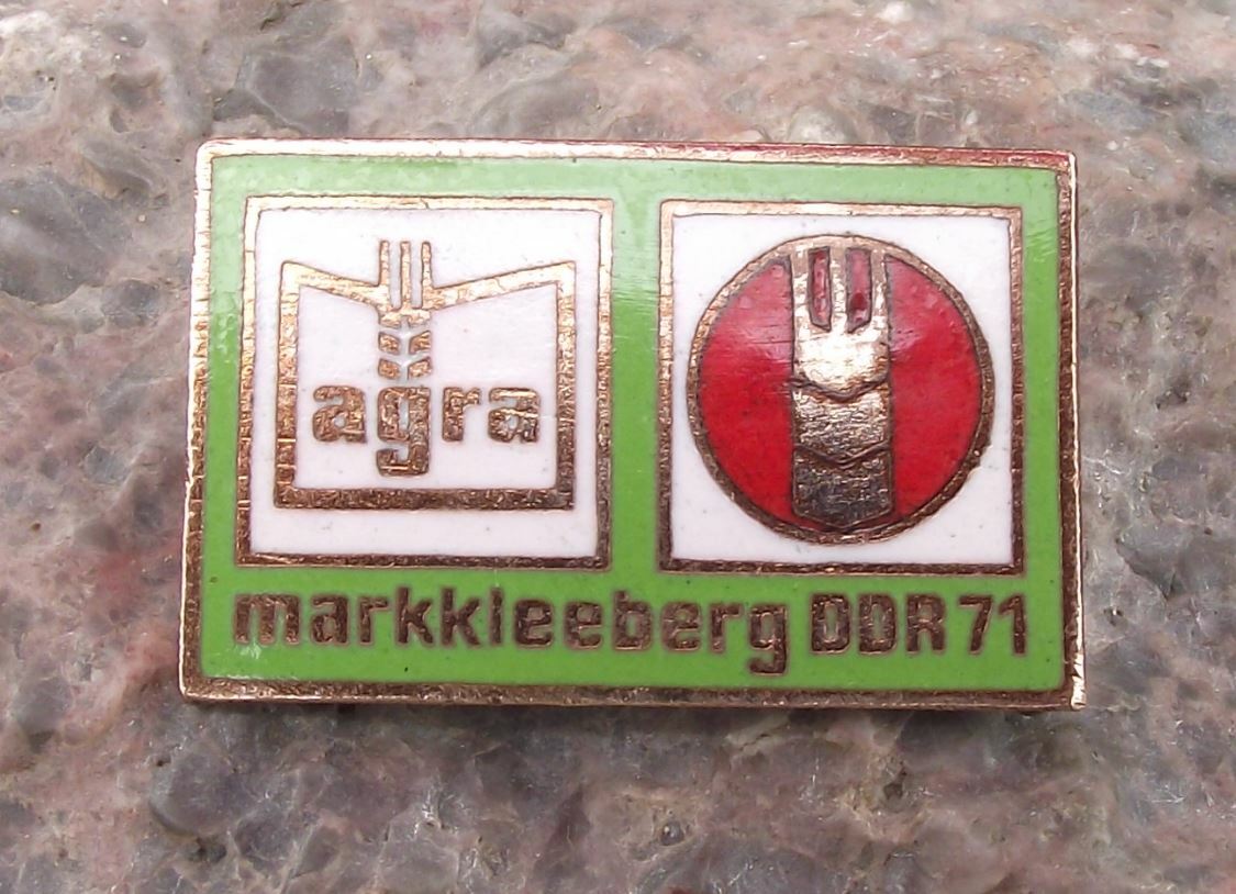 1971 East Germany AGRA International Farming Trade Show Markkleeberg Pin Badge - Badgecrazy