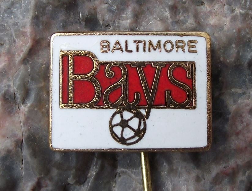 Vintage Baltimore Bays USA Football Club Supporters Soccer Pin Badge - Badgecrazy