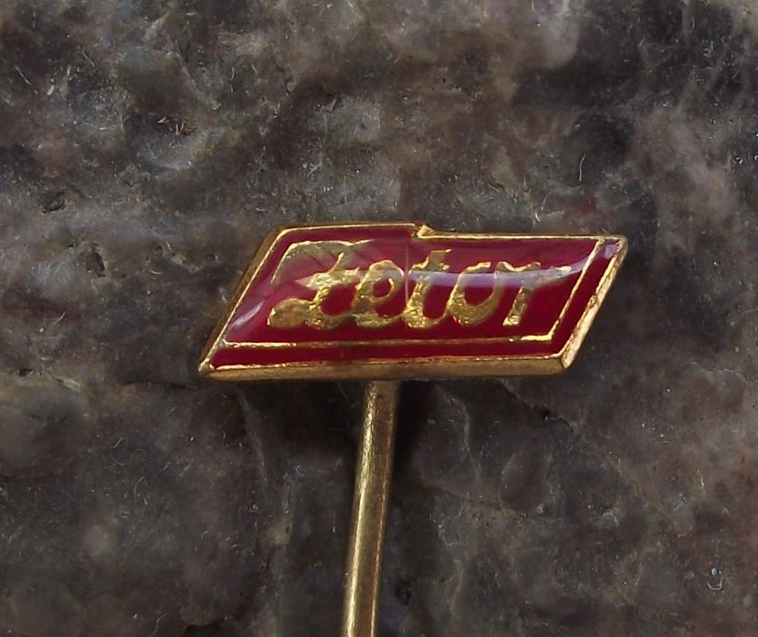 Small Zetor Farm Tractor Czechoslovakia Agriculture Crop Farming Logo Pin Badge - Badgecrazy