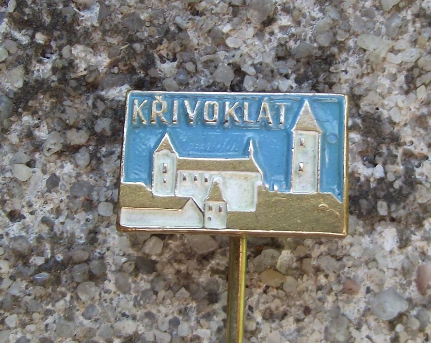 Antique Krivoklat Castle Bohemia Czechoslovakia Palace Czech Tourist Pin Badge - Badgecrazy