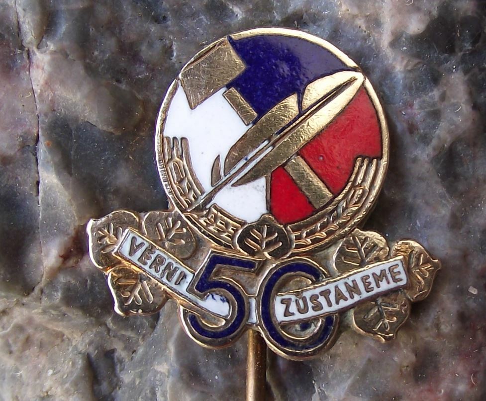 1947 Czechoslovakia National Socialist Party Czech Socialism Political Pin Badge