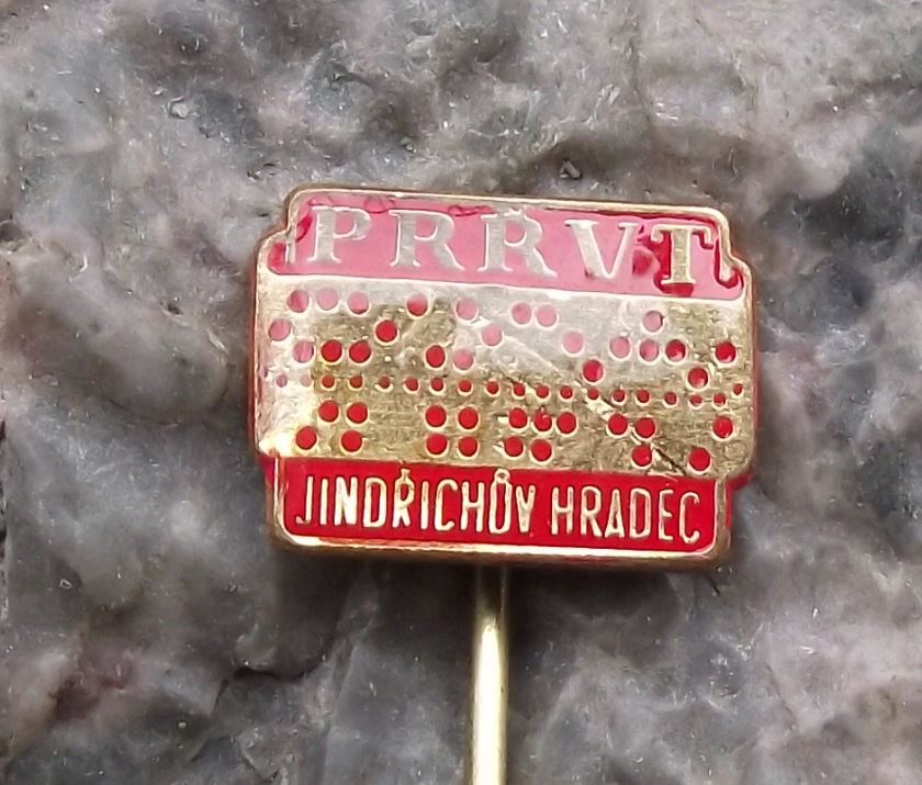 Antique Electronics Vintage Computer Jindrichuv Hradec Punch Card Pin Badge - Badgecrazy